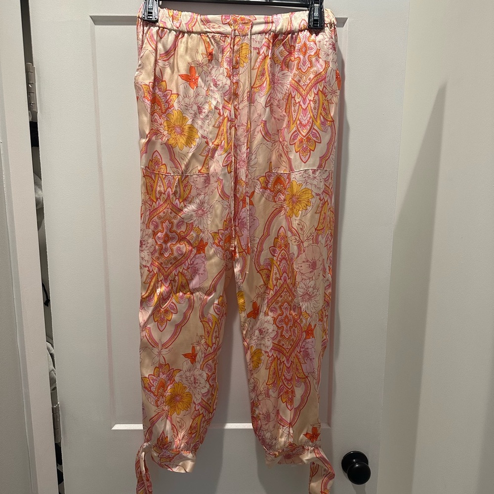 Zara high Waist Satin Sasha pant